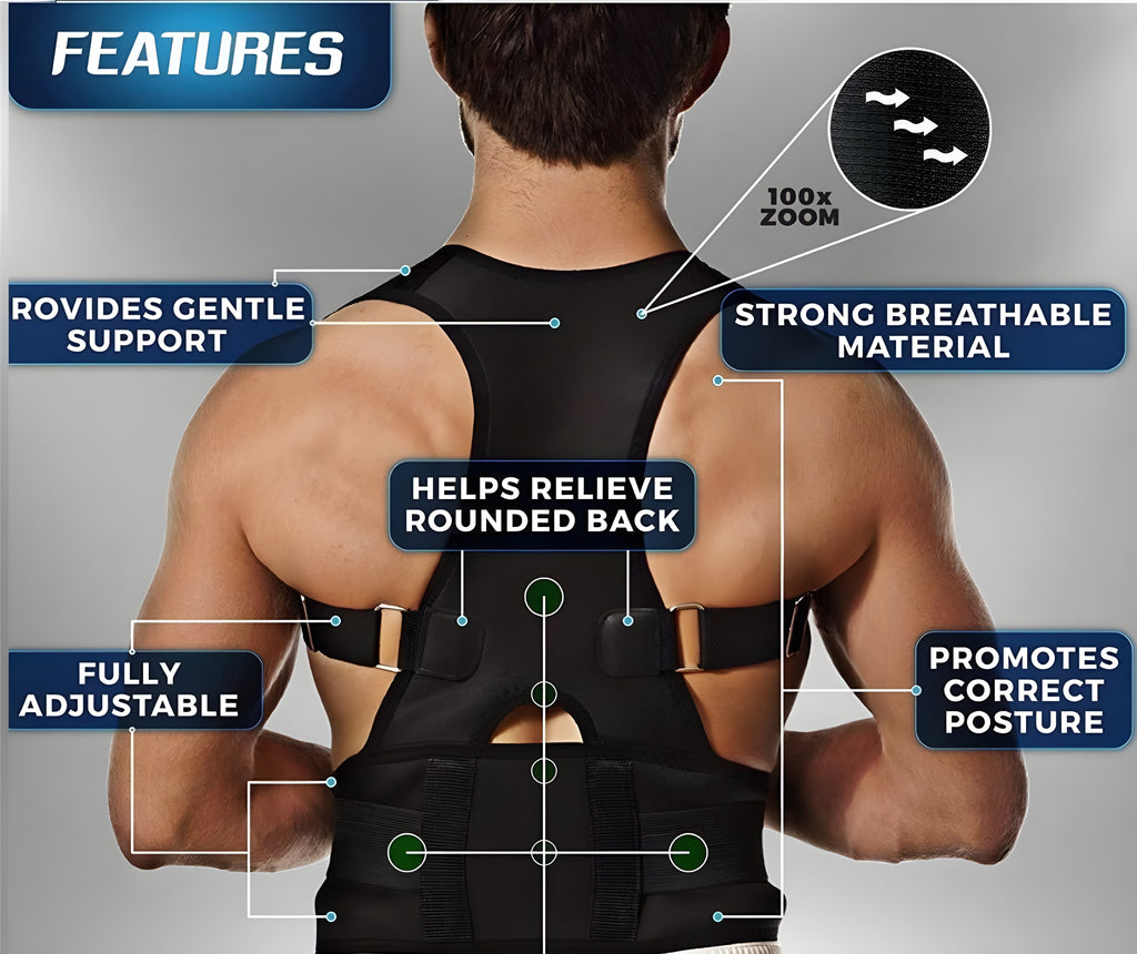 Elvron™ Posture Support Belt – Reduce Slouching & Improve Back Alignment