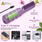 Elvron™ Instant Hair Straightener Brush – Smooth, Straight Hair at Home