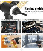 Elvron™ Portable TurboVac – High-Power Cordless Vacuum for Car & Home