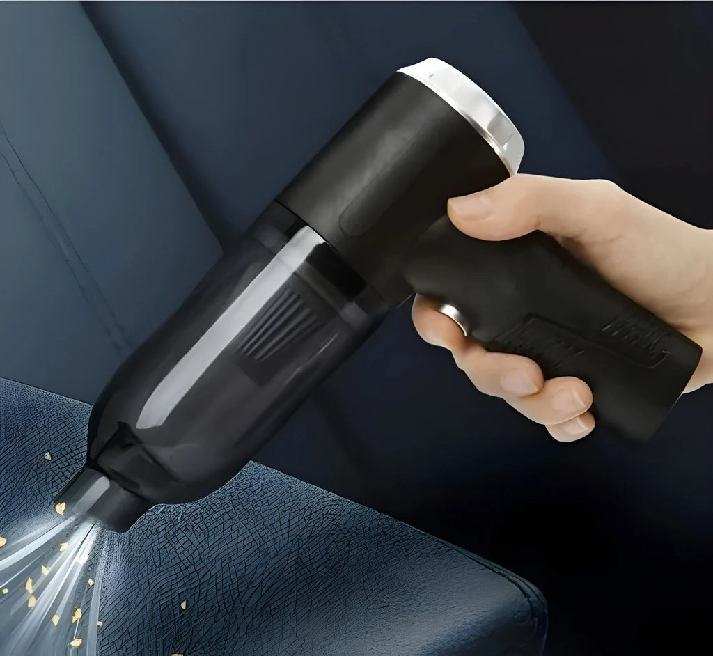 Elvron™ Portable TurboVac – High-Power Cordless Vacuum for Car & Home